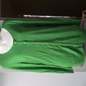 Jones New York Green Cardigan